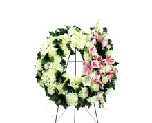 Load image into Gallery viewer, Funeral Flower Arrangement on Stand