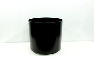 Black Standard Cylindrical Decorative Pots